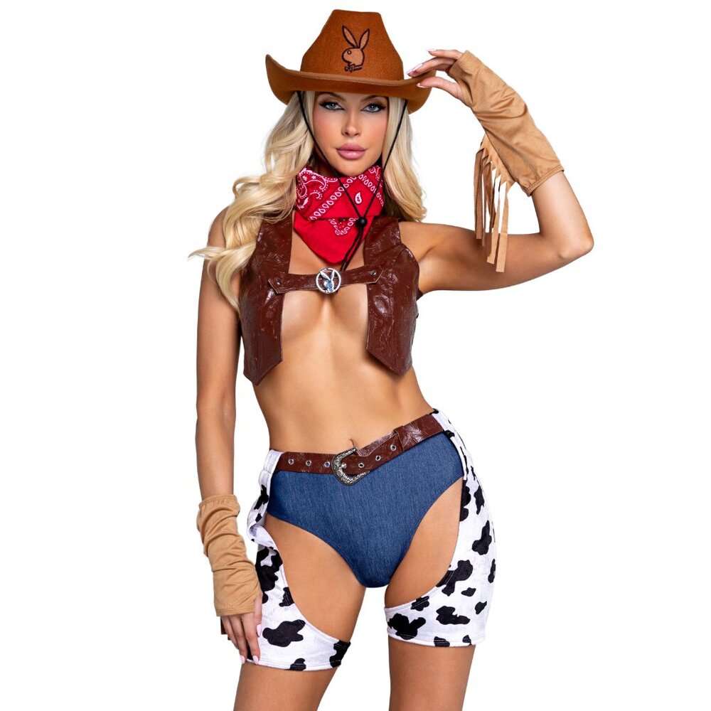 Playboy Cowgirl Costume Set